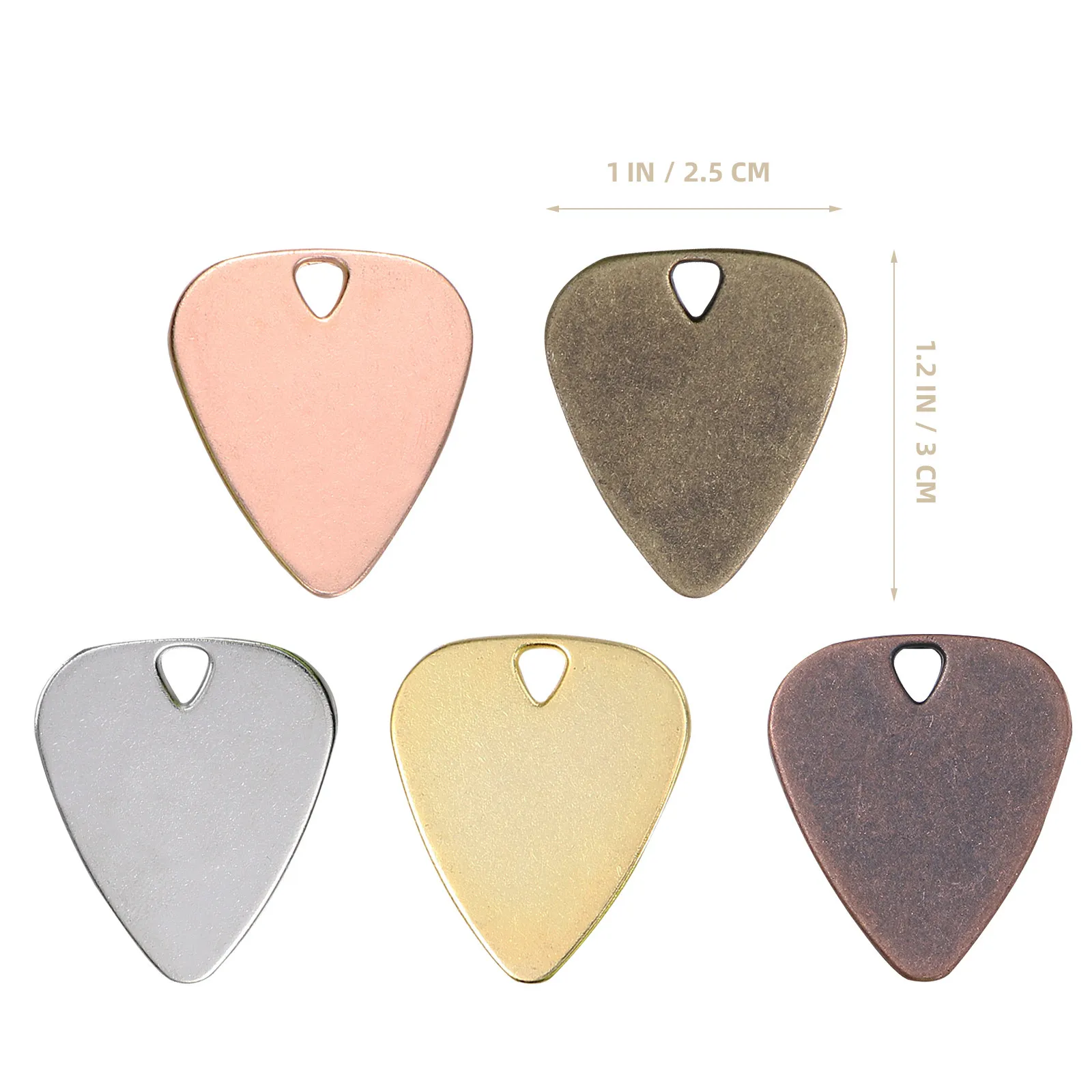 20 Pcs Pick Acoustic Guitar Accessories Capofret Electric Picks Plectrum Musical Parts and for Plain Thin Made Metal Nurse