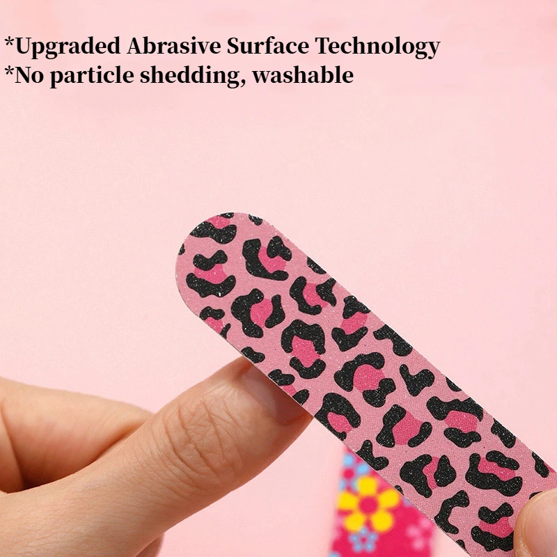 1/5 قطعة الكرتون المطبوعة ملفات الأظافر الجمال متنوعة أنماط لطيف مزدوجة الوجهين مانيكير باديكير أدوات ملفات الأظافر العناية بالأظافر