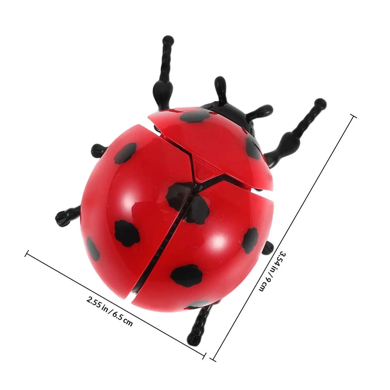 Cognitive Plastic Ladybug Toy Animal Clockwork Toys Wind up Ladybugs Compact Gathering