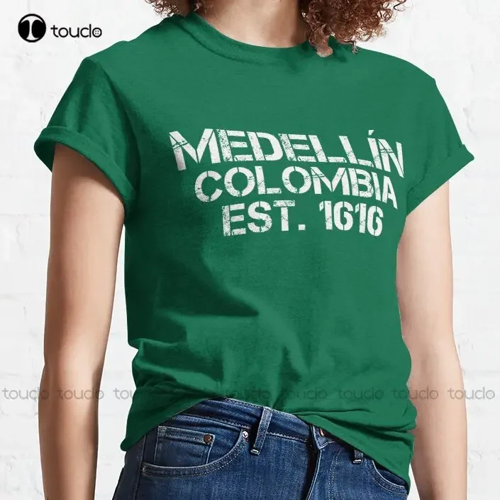 Medellin Est. 1616 Colombia Plata O Plomo Escobar Pablo Escobar Classic T-Shirt Digital Printing Tee Shirts Xs-5Xl