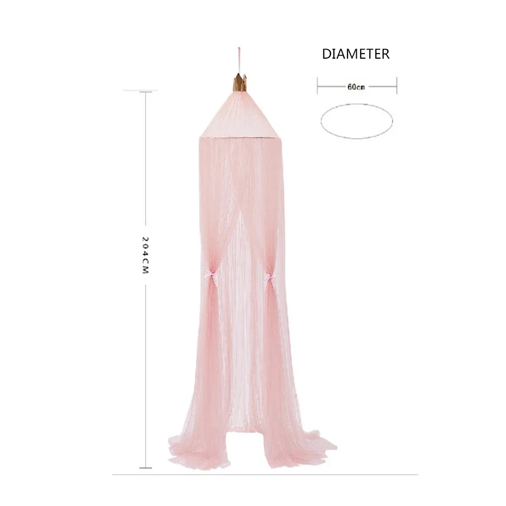 Mosquito Net with FREE Stars Hanging Tent Baby Bed Crib Canopy Tulle Curtains for Bedroom Play House Tent for Kids Room Decor