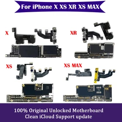 For iPhone X XS Max Mainboard Clean iCloud For iPhone XR Full Working Motherboard with Face ID Support iOS Update Logic Board