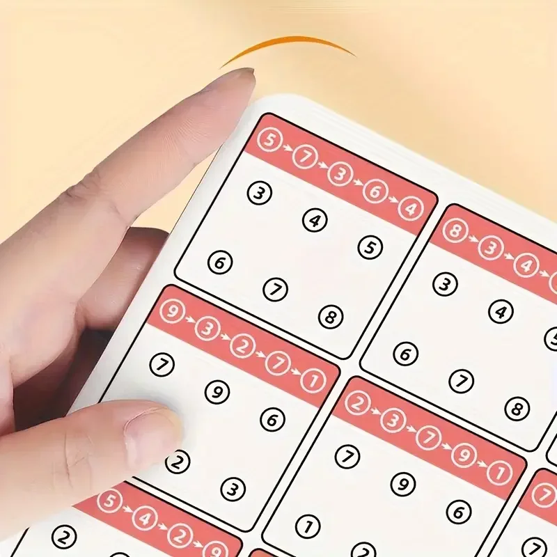 Training Connection Card Visual Tracking Pen Control Training Early Childhood Color and Number Recognition Exercise Book