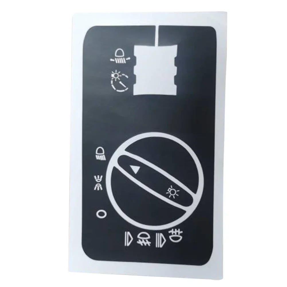 Dashboard Button Sticker Light Switch Sticker Firm Adhesion High Quality Material Push Button Type Sunlight Resistant