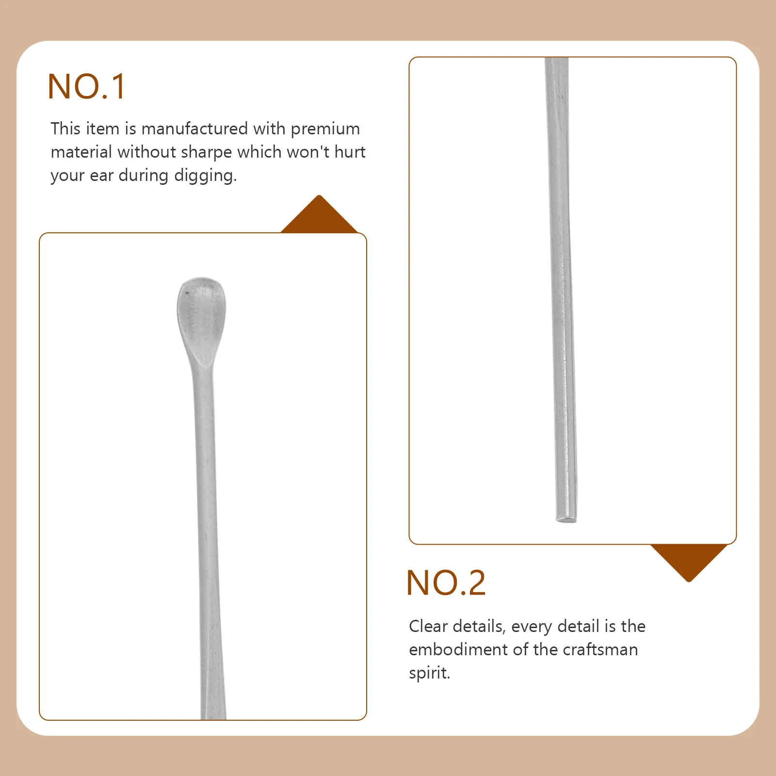 Stainless Steel Earpicks Curette Ear Cleaner Ear Wax Remove Tool