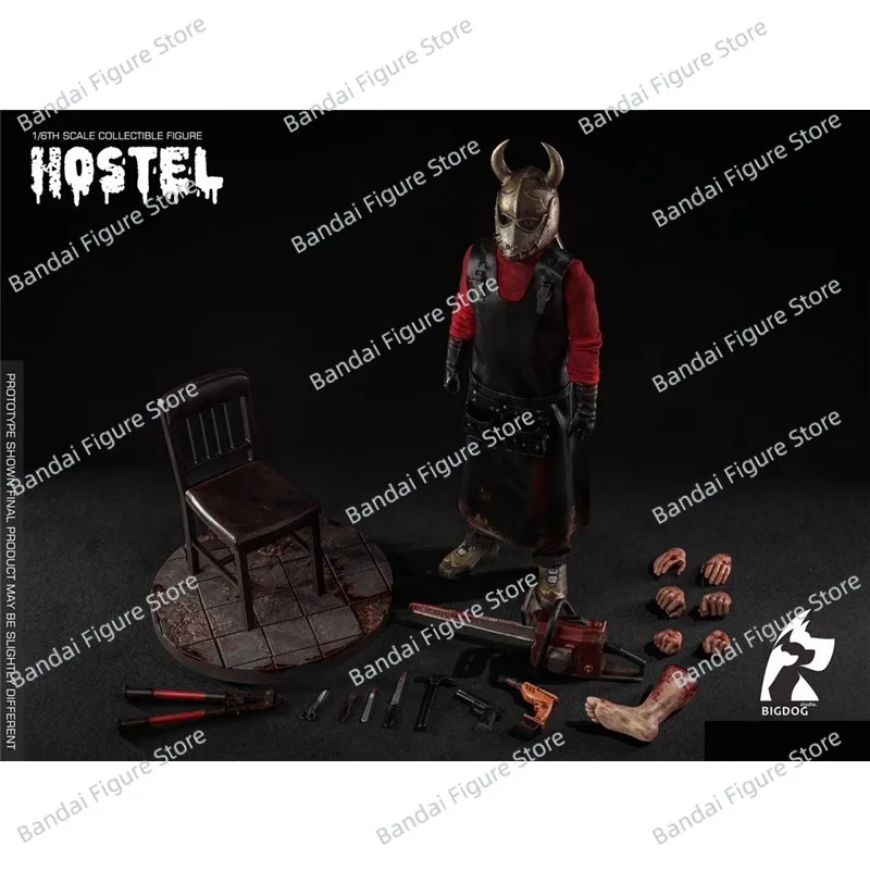 BIGDOG STUDIO SC013 1/6 Hełm Woźny Hostel Chainsaw Cloth Figurka Akcji Kolekcjonerska dla Fanów Horrorów 12-calowy Model Żołnierza Prezent