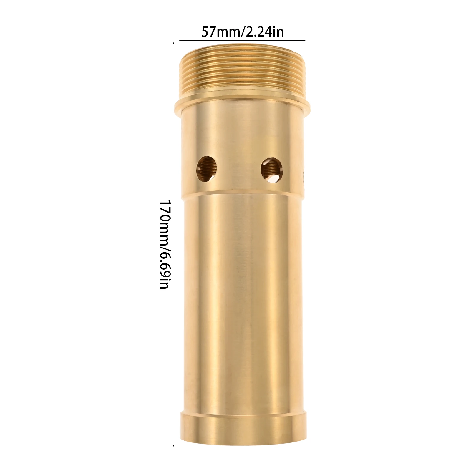 Bubbling Fountain Nozzle 2 In Male Thread Brass Spray End Injector Effect Spring Water Column fit Garden Pond Pool Park Decor