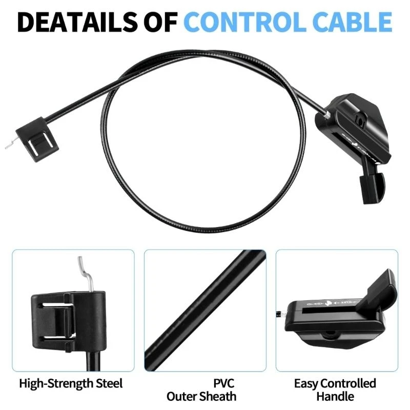 Weatherproof Garden Tool Cable System for Spreader Machines UV Protected PVC Long Lasting A2BB