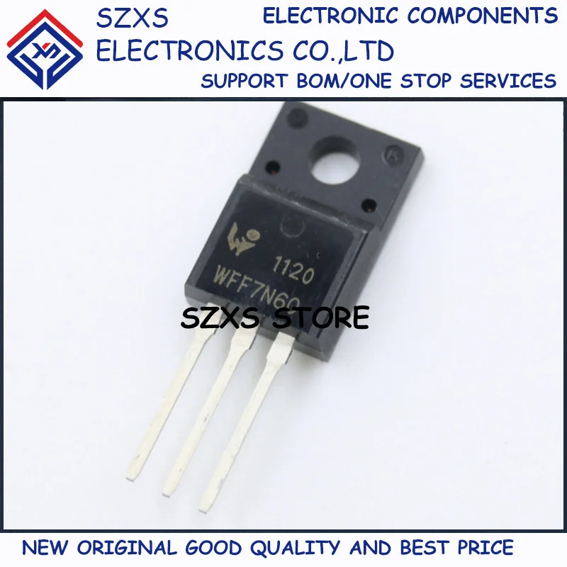 

New Original 20Pcs WFF7N60 TO-220F 7A 600V Field Effect Transistor In Stock Electronic Components Good Quality
