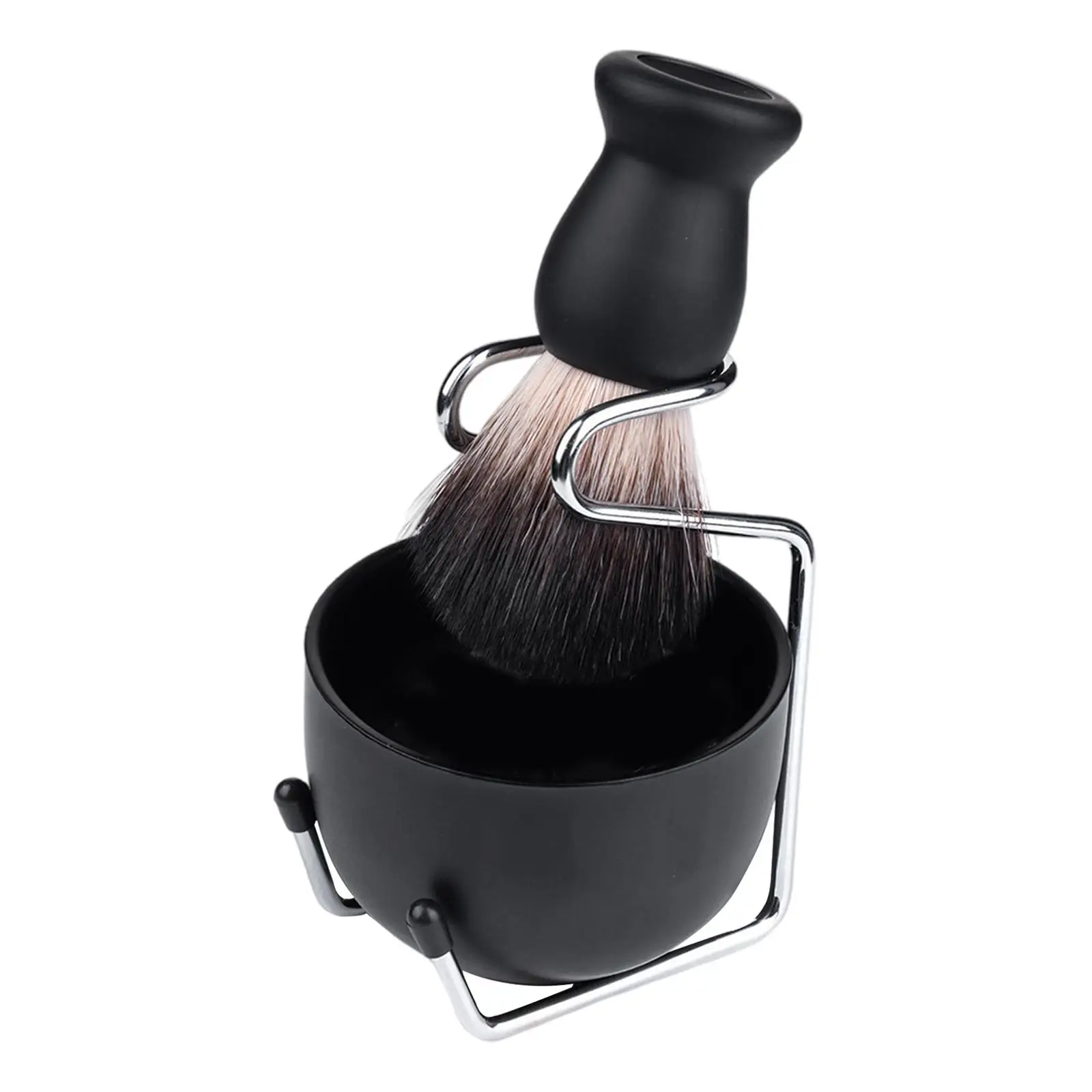 Shaving Brush 3 in 1 Shaving Tools with Bowl and Stand Beard Cleaning Kit for Men Teen Boys Bathroom