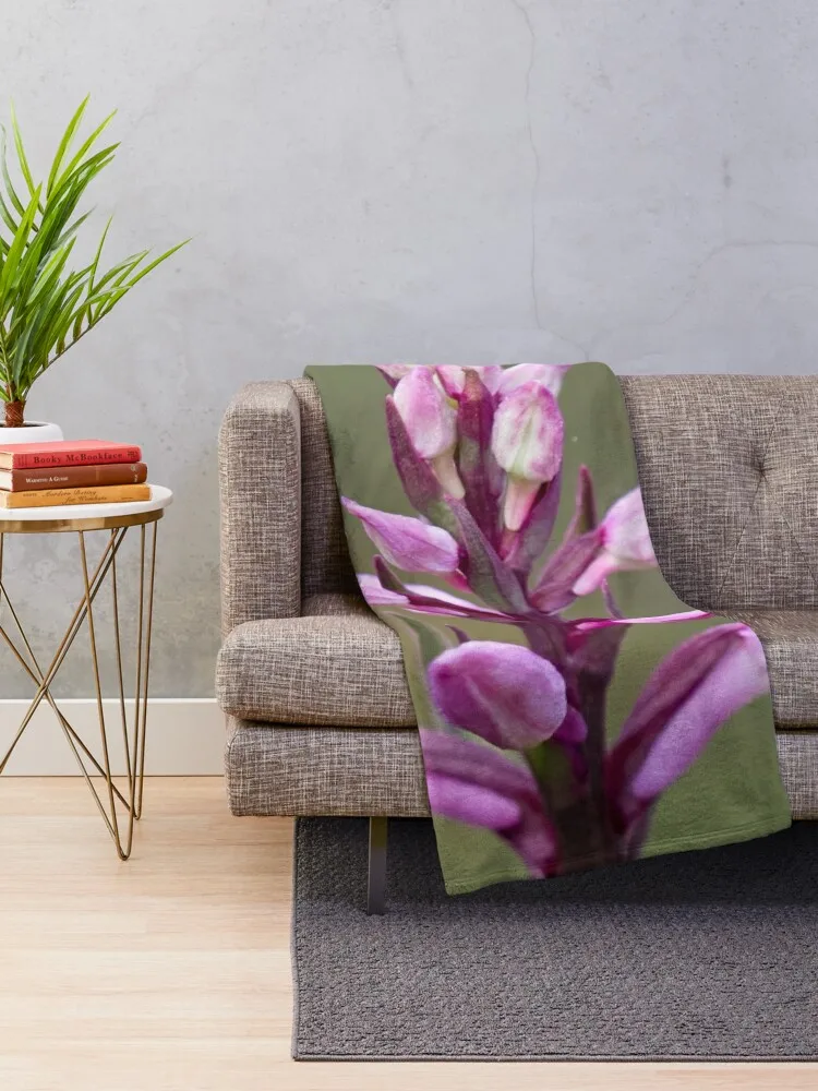 Early. Early marsh-orchid Throw Blanket Thermals For Travel Decorative Beds Warm Blankets