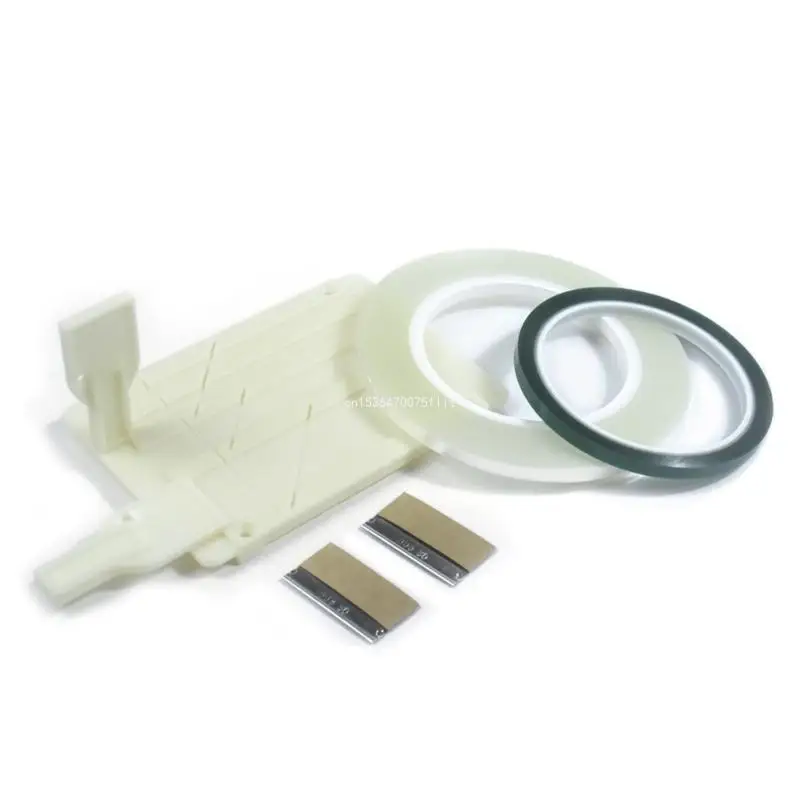 1/4 10inch Tape Splicing Block Opening Cassettes Tape Splicing Set with 2 Fixers Professional Tape Splicing Block DropShipping