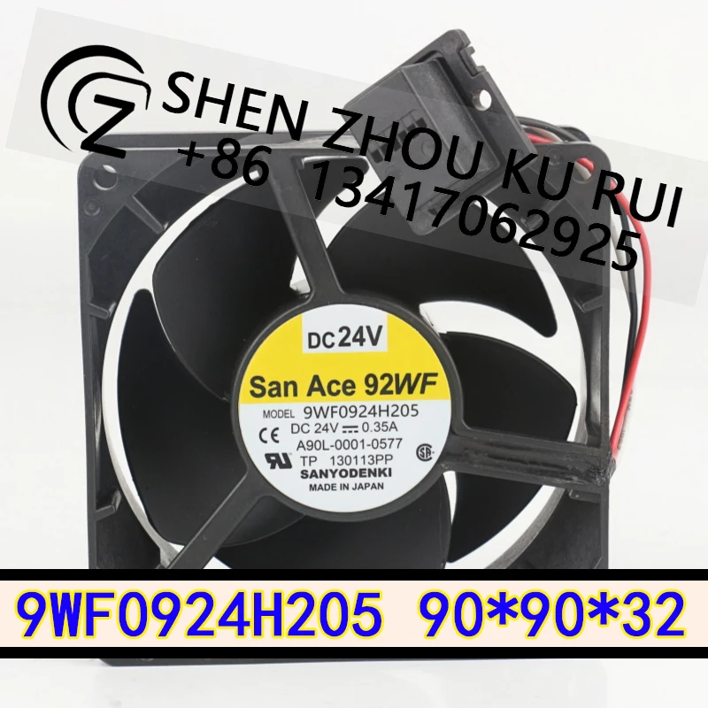 

Новый вентилятор Sanyo 24V 0.35A 9032 90X90X32MM 9CM Fanuco, водонепроницаемый, для шасси преобразователя частоты 9WF0924H205
