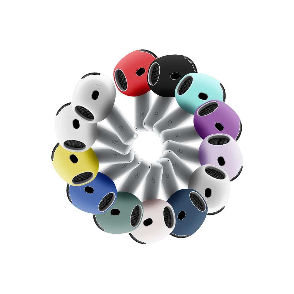 غطاء جديد لأجهزة AirPods 4 4th حافظة حماية من السيليكون أغطية جلد وسادات الأذن لأجهزة Apple AirPods 4 ملحقات أطراف غطاء الجيل