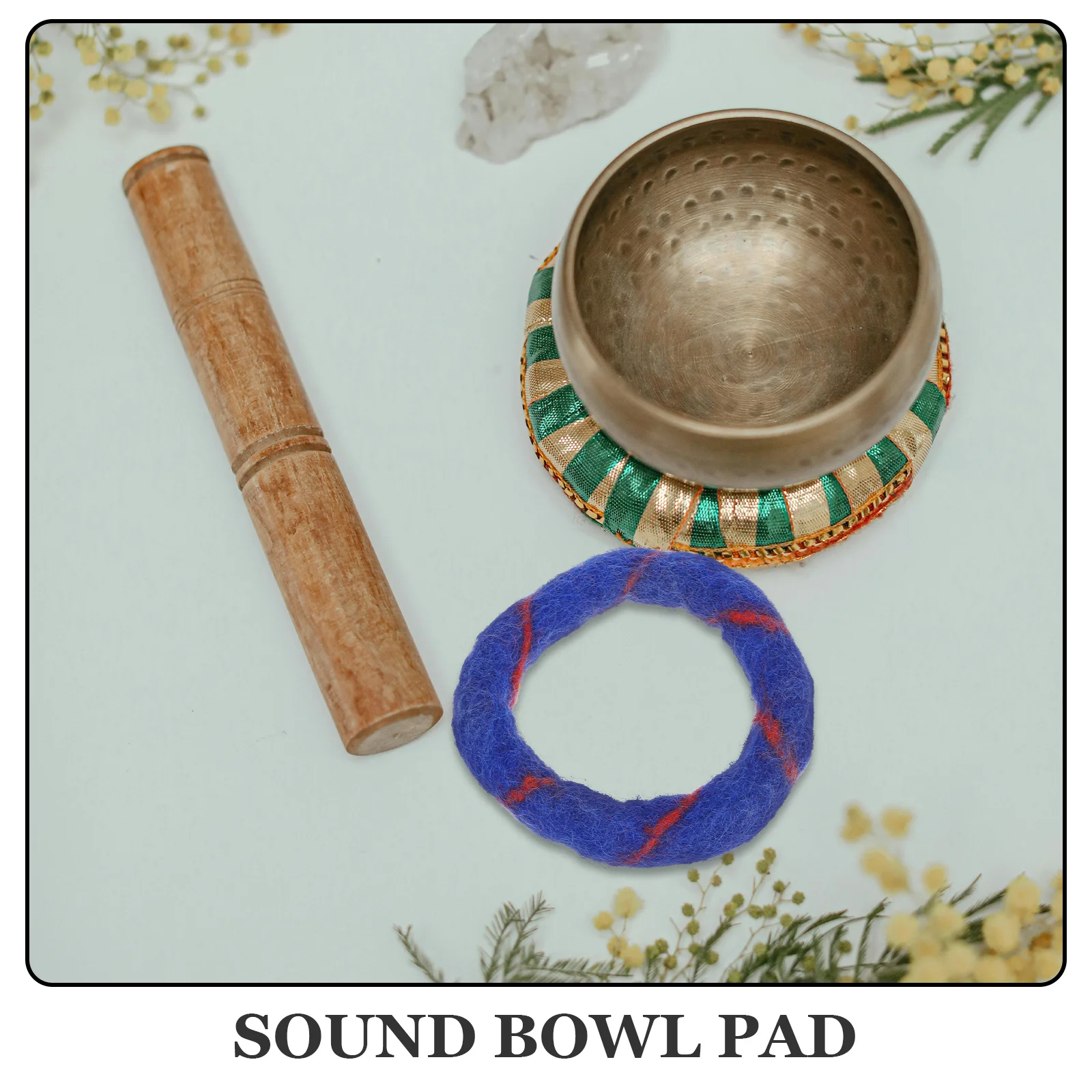 

Buddha Sound Bowl Mat Singing Bowl Pad Exquisite Design Classic Modern Combination Beautiful Practical Long Time Use