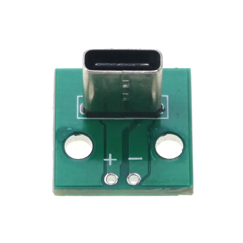 Cltgxdd 1pcs Vertical USB 3.1 Type C Female Socket 6pin 6P Connector 2.54mm DIP PCB Converter 5V Power Board Adapter