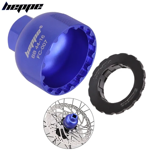 Anillo de bloqueo central de freno de disco de bicicleta HEPPE, herramienta de instalación y extracción, removedor de anillo de bloqueo, llave de doble uso para anillo de bloqueo SHIMANO BB52