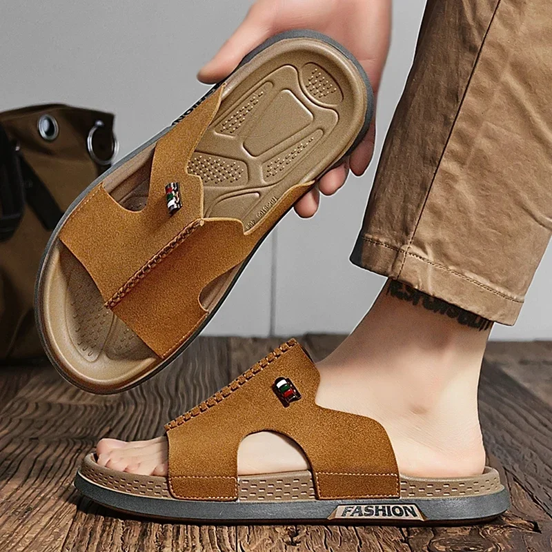 Stable Grip Sole Unisex Summer Slippers Flat Casual Anti Slip Student Daily Travel Walking Footwear