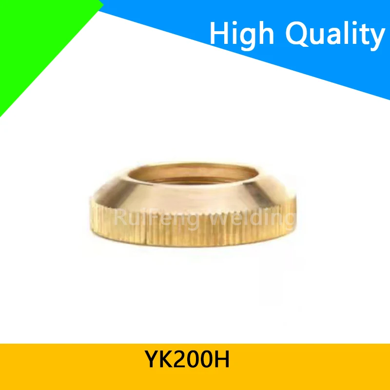 

5Pcs High Quality Retaining Cap YK200H YK-200 YK200 YK Hua Yuan LGK-200 Plasma Cutter Torch Retaining Cap Tip YK200105H