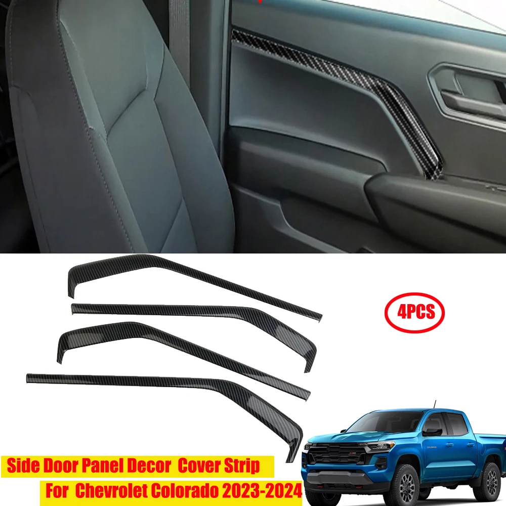 

Car 4-Door Panel Decoration Trim Cover Strip Fit For Chevrolet Colorado 2023 2024 Auto Accessories