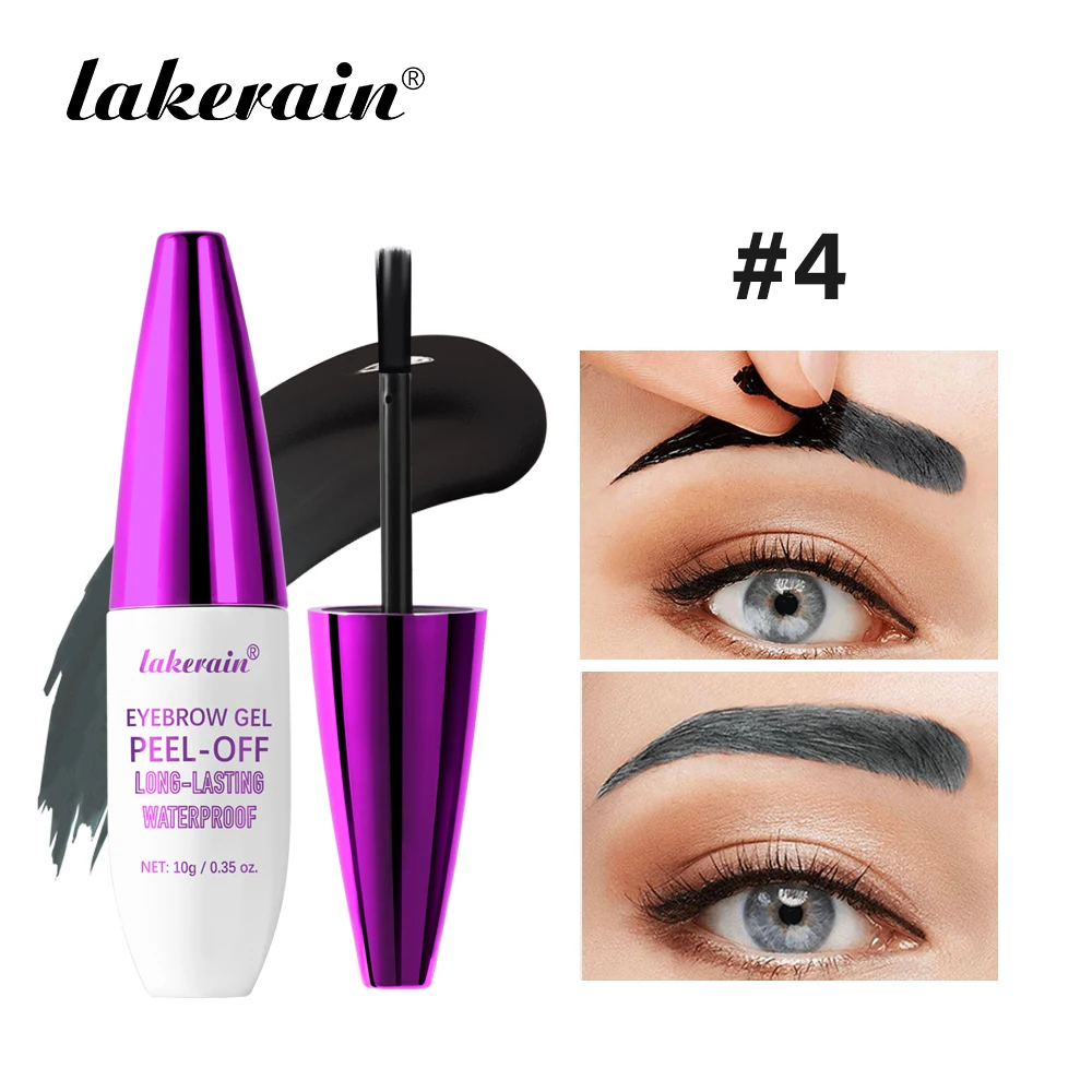 Tattoo Peel-off Eyebrow Gel Waterproof and Sweat-proof Long-Lasting Smudge-Proof Effect Natural Eyebrow Dye Eye Makeup Cosmetics