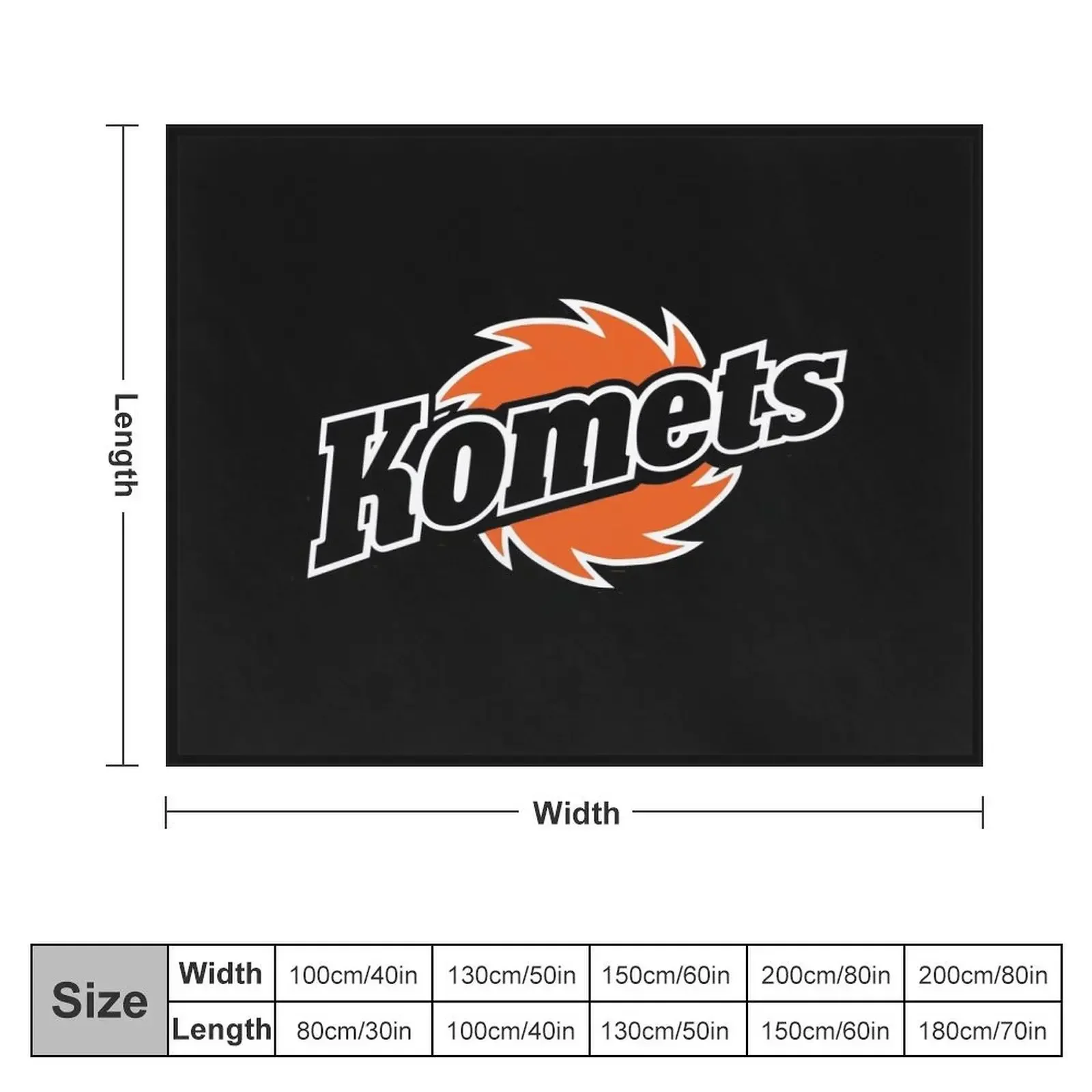 Fort Wayne Komets Throw Blanket Luxury Thicken Hair Blankets