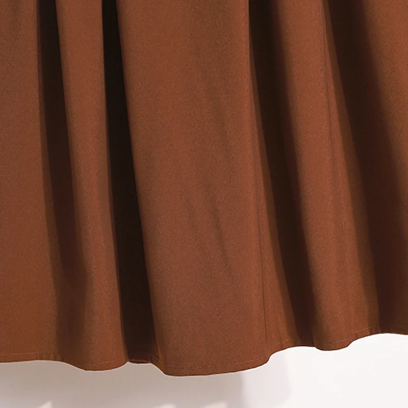 Plus Size Skirt Women 2024 Autumn Winter High Waist A Line Long Skirt With Belt Korean Style Pleated Maxi Skirts Womens Hot Sale