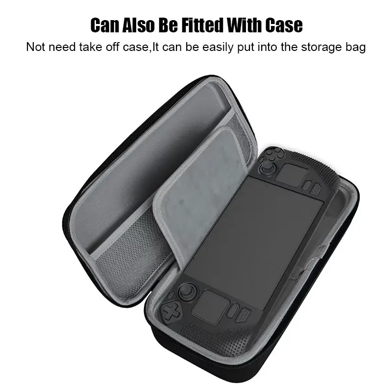 Portable Storage Bag For Steam Deck Game Console EVA Travel Carrying Handbag Zipper Protective Case Hard Box Pouch Accessories