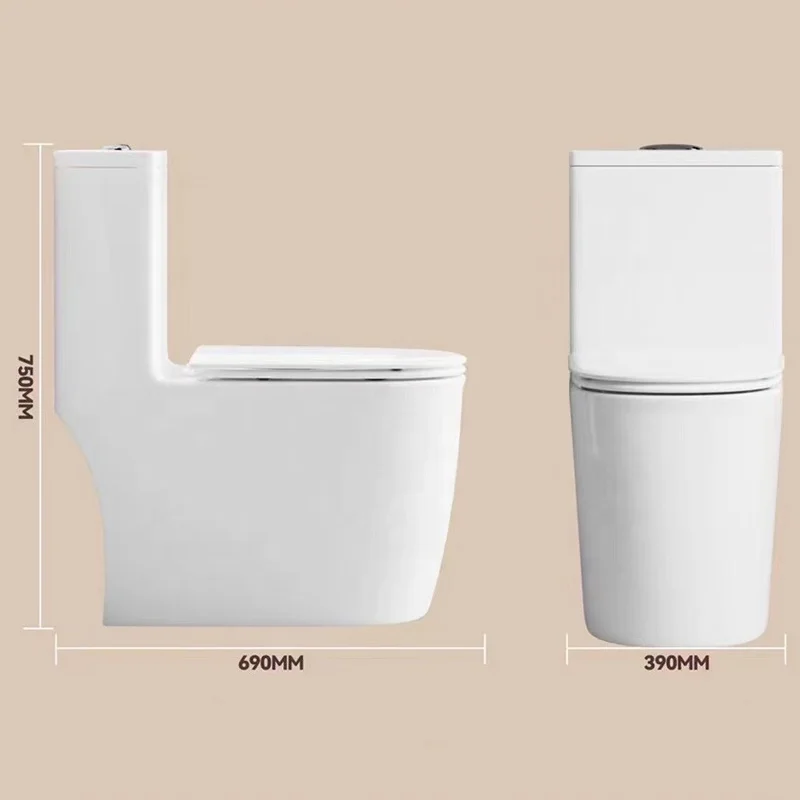 Nuovi articoli sanitari Bagno WC montati a pavimento Fabbrica cinese di sgabelli WC in ceramica a doppio scarico