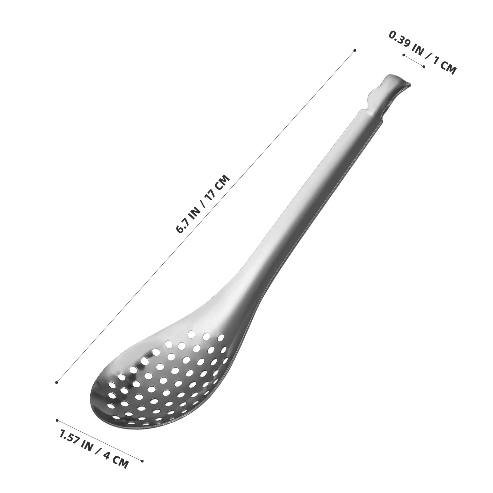 Colador de acero inoxidable, cuchara ranurada, colador pequeño, agujero de alta densidad, uniforme, utensilios de cocina de malla fina, 2 uds.