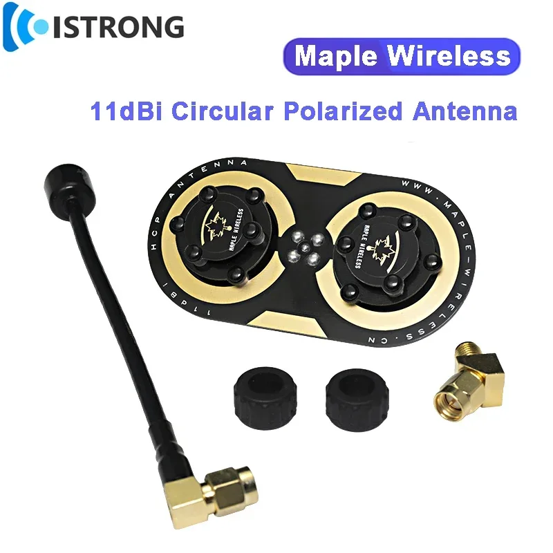 Maple Wireless 5.8GHz FPV Antenna 11dBi Circular Polarized Antenna for Little Pilot/FAT SHARK/SKYZ/EV200D Graphic Display Device