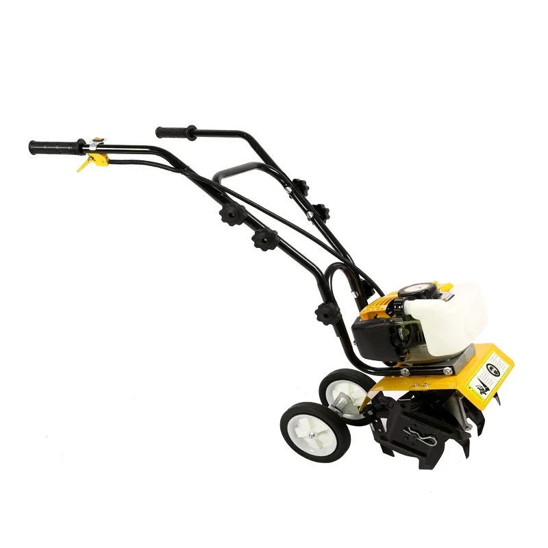 52cc 2stroke soil loosing machine hand push mini power weeder