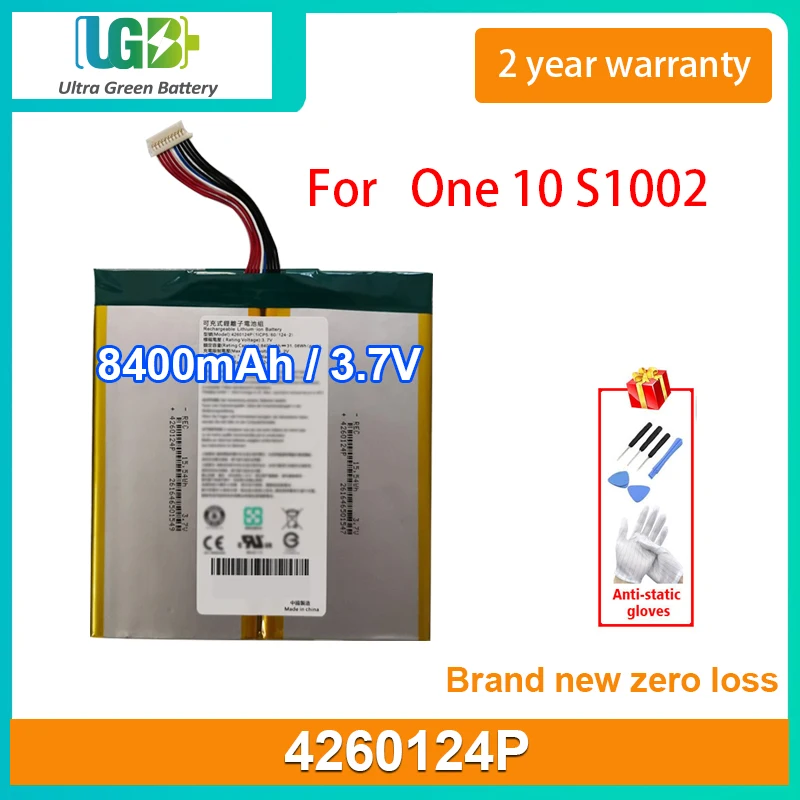 

UGB New 4260124P Battery For Acer One 10 S1002 4260124P Battery 8400mAh 3.7V