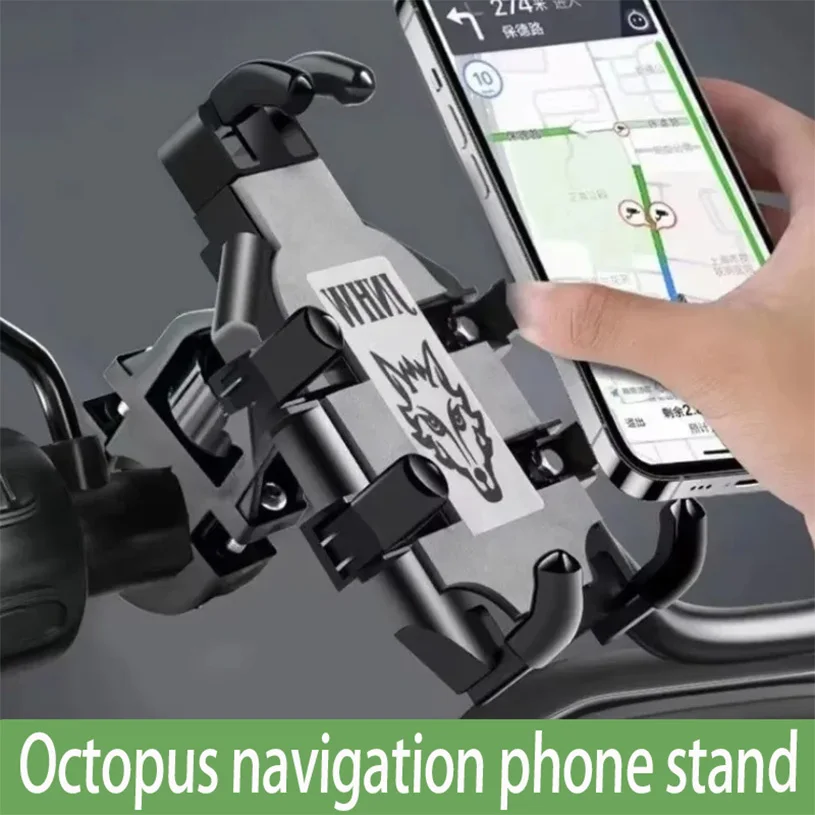 Outdoor Cycling Phone Holder  360° Rotation Phone Mount Adjustable Anti-Shake Handlebar Cellphone Support for Bikes Motorcycles