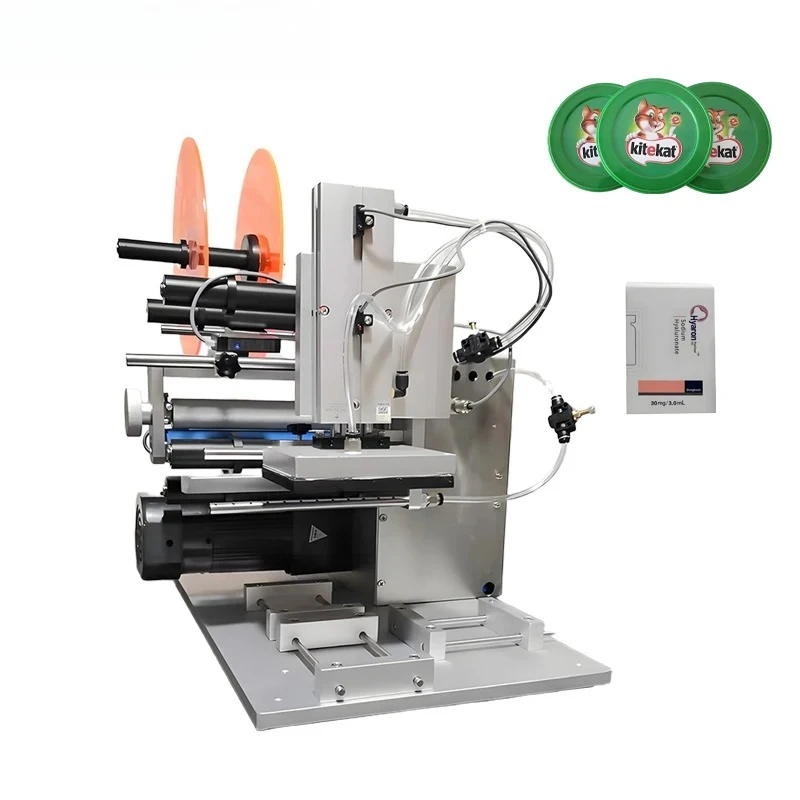 

Semi-automatic plane labeling machine is suitable for paper labeling box labeling food industry and cosmetics industry packaging