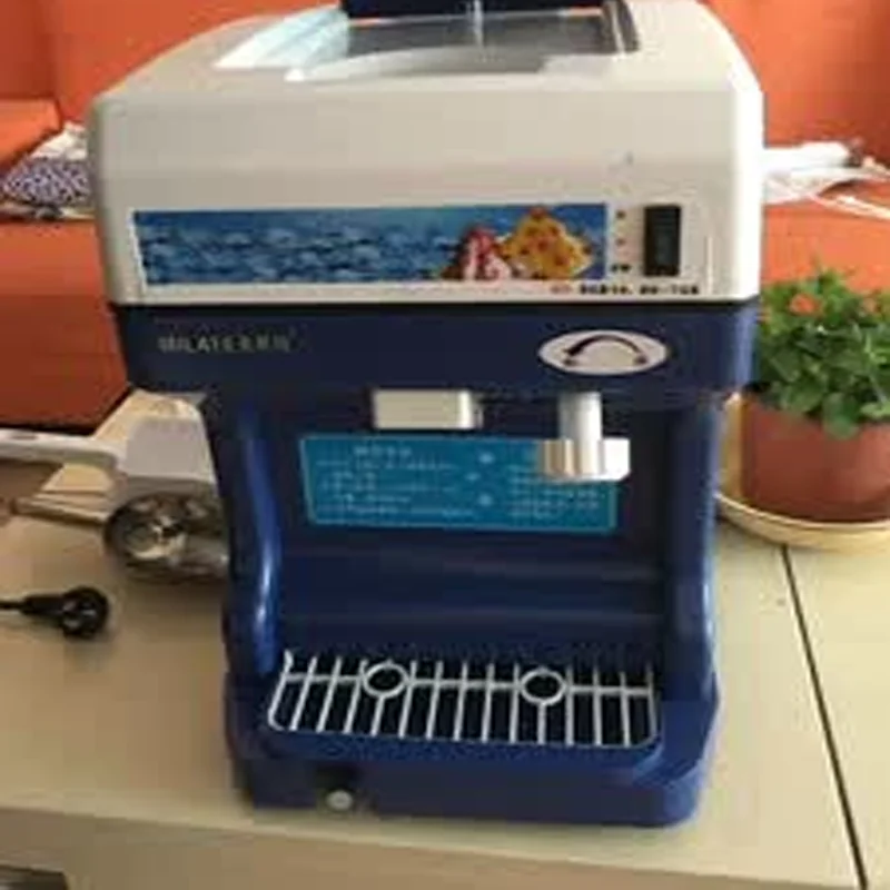 Commercial Ice Shaved Bingsu Snow Ice Cone Processor Crusher Machine Electric Ice Mincing Machine