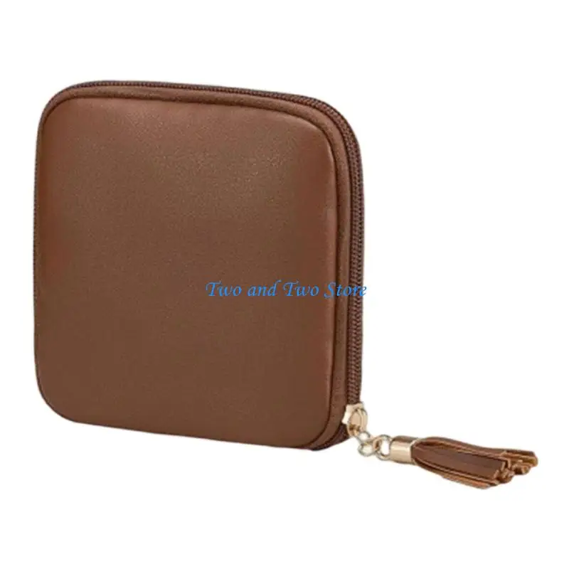 HX6F Premium Velvets Jewelry with Secure Zippered Design Jewelry Travel Case