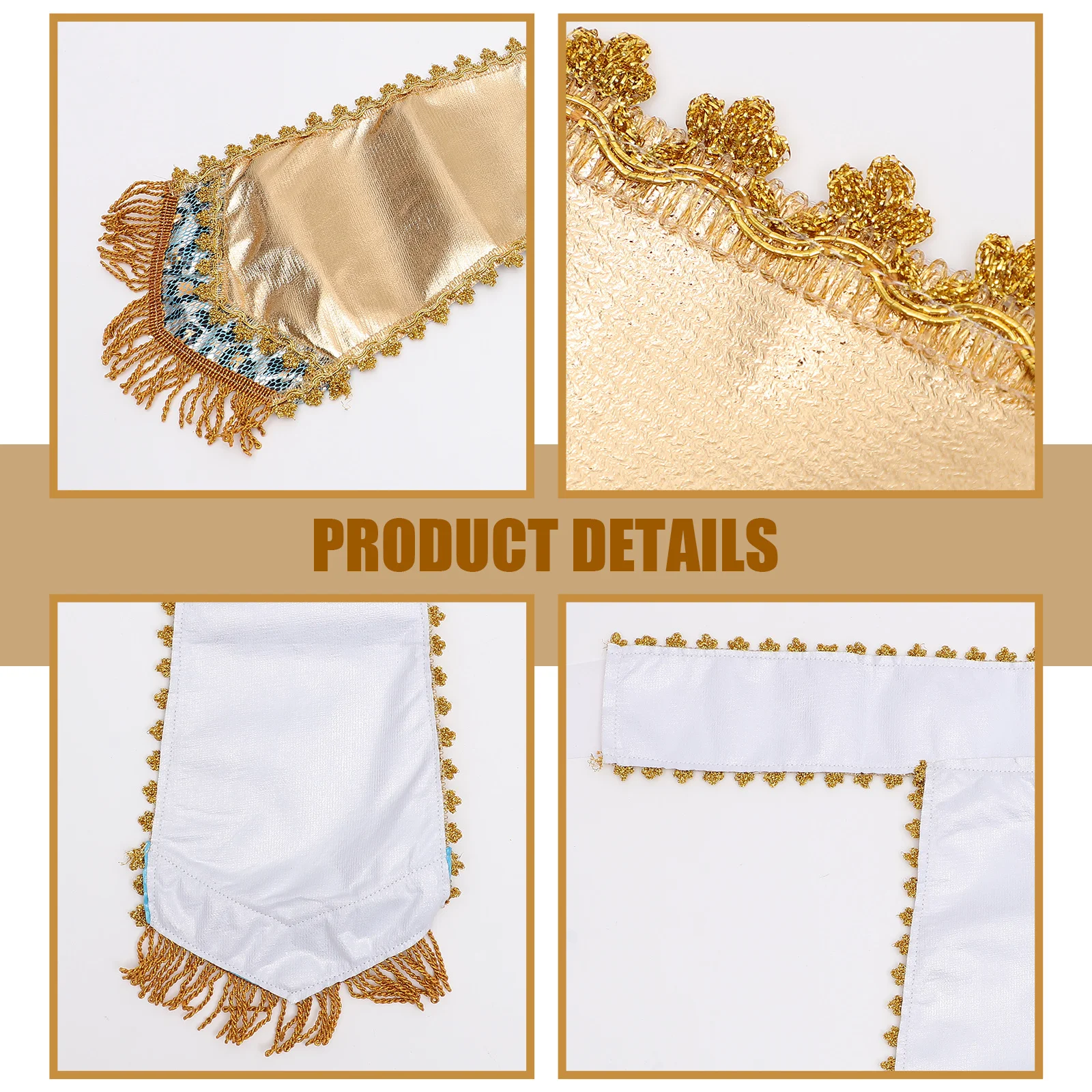 1pc Egyptische Riem Verstelbare Farao Taille Doek Voor Halloween Cosplay Party Rollenspel Herbruikbare Kostuum Accessoire Decoratief