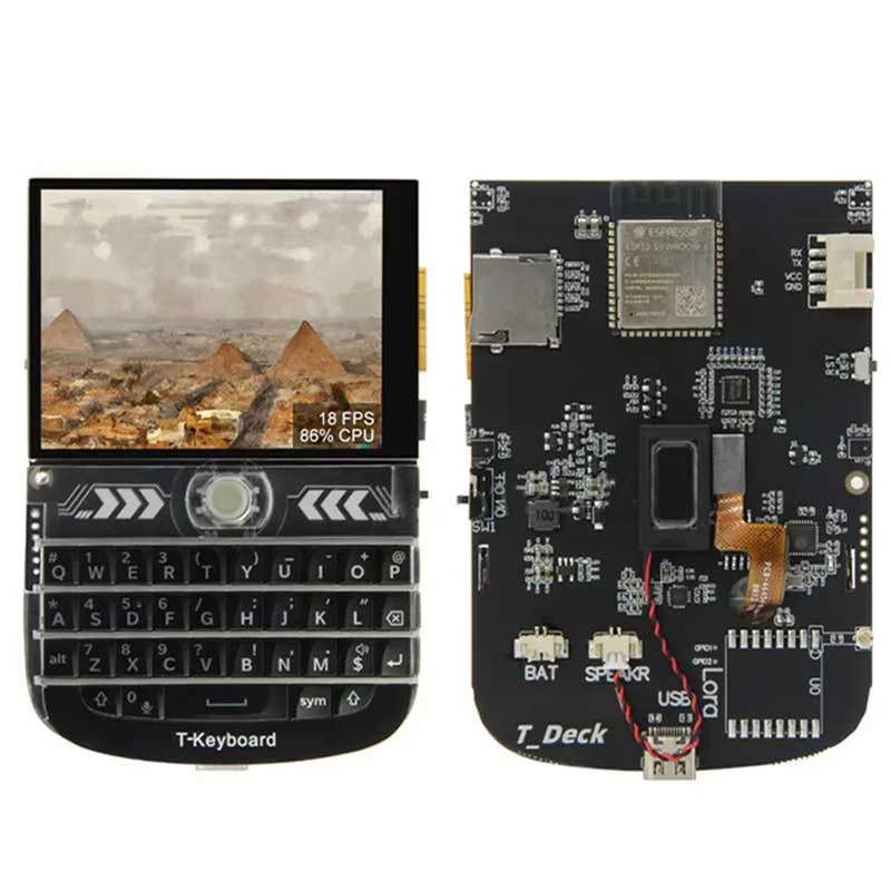 

SB-T-Deck ESP32-S3 Lora Module 868Mhz With 2.8-Inch LCD Display Development Board Blackberry Keyboard Compatible With LILYGO