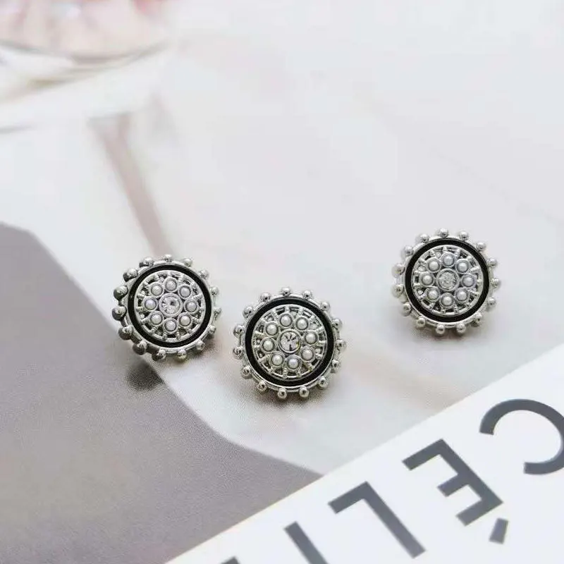 Kleine Perlenknöpfe aus Metall in Gold und Silber für Kleidung, Kleider, Damenhemden mit Manschettenkragen, dekoratives Nähzubehör, 10 Stück, 11,5 mm – Detail 4