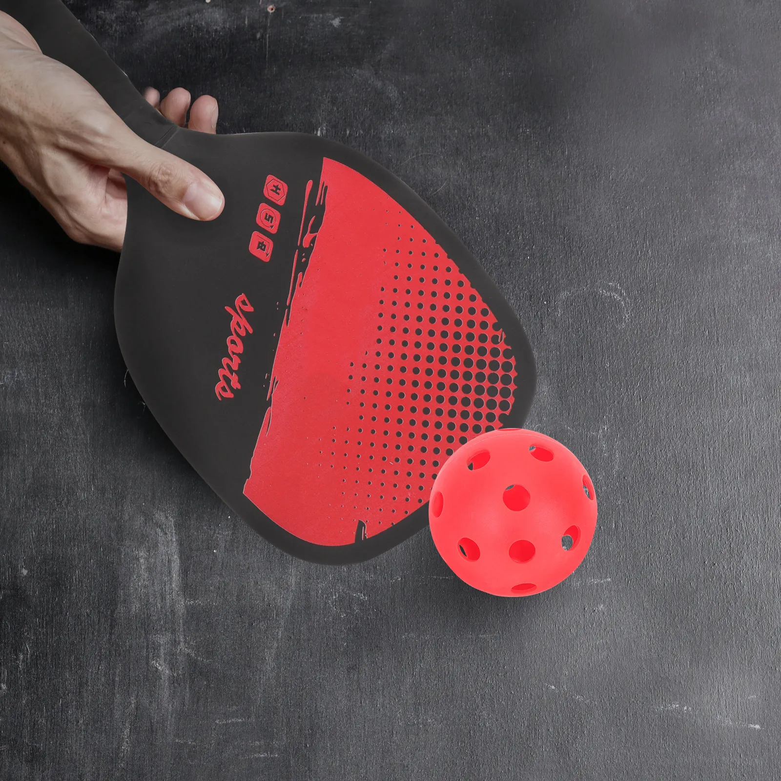 

Paddle Tennis Racket Pickleball Rackets Adults Paddles Sturdy Training Tool and Balls for Beginners Playing