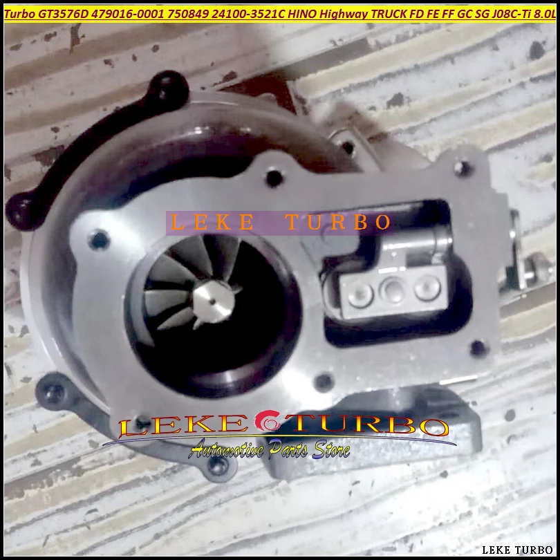 توربو GT3576D 479016 479016 -0001 750849 750849 -5001S 241003521 ج 241003251   لشاحنة الطريق السريع هينو FD FE FF GC SG J08C-Ti 8.0L