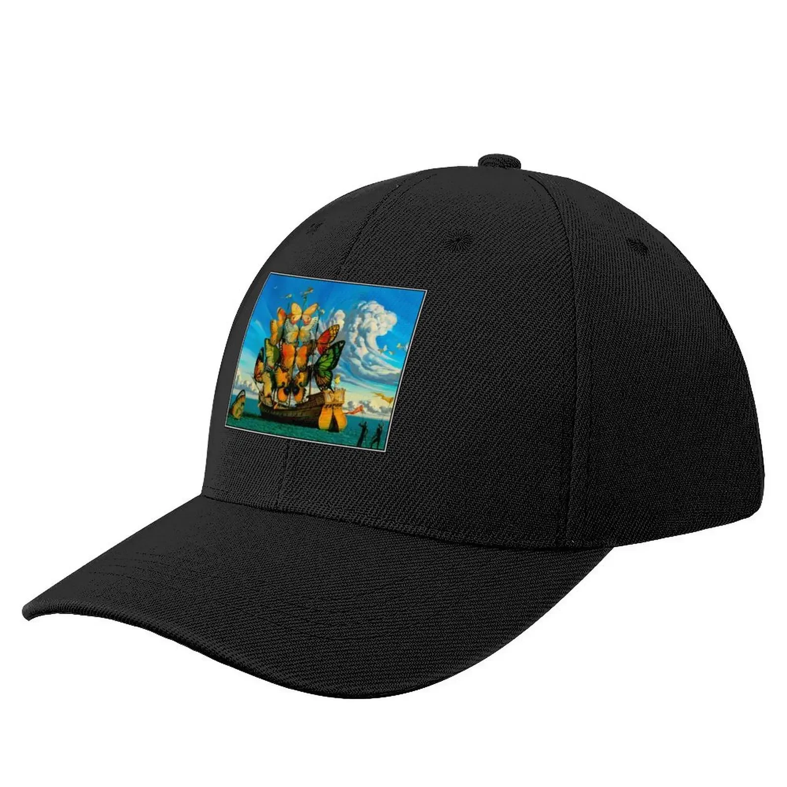 

BUTTERFLY SHIP : Vintage Surreal Abstract Fantasy Print Baseball Cap hats on offer Golf Hat Man Kids Hat Luxury Woman Men's