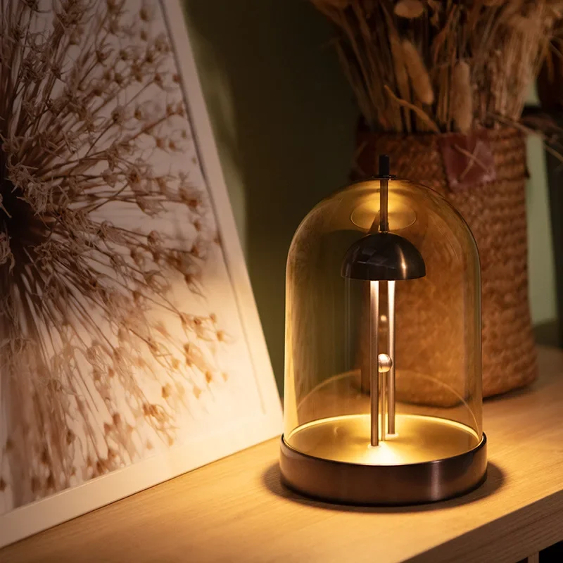 โคมไฟตั้งโต๊ะชาร์จไฟ DIY ของขวัญสุดพิเศษ โคมไฟข้างเตียงให้แสงอบอุ่น สร้างบรรยากาศโรแมนติก