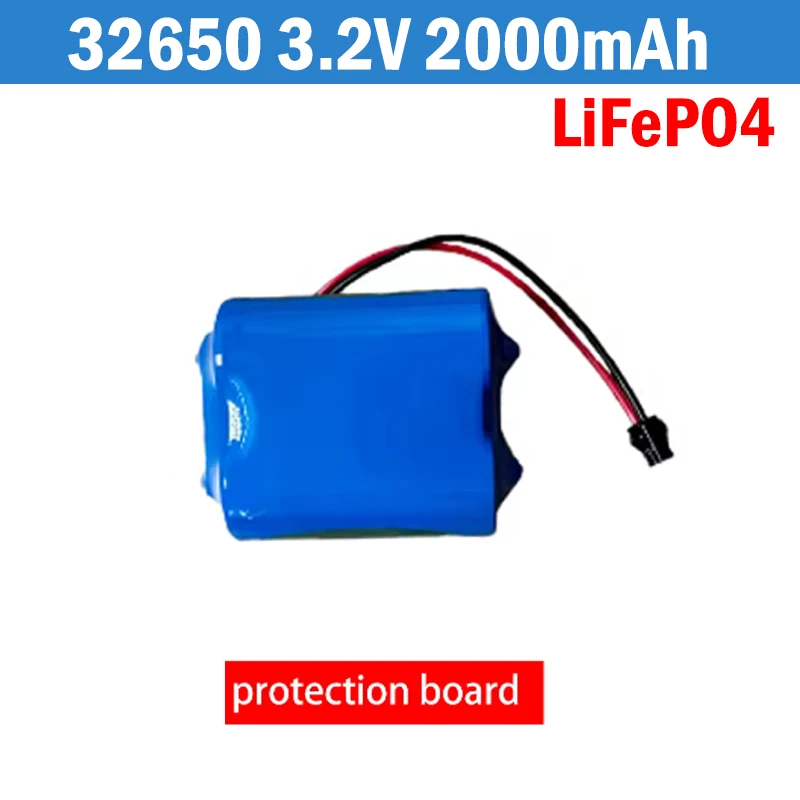 Solar Lamp Battery 3.2V 32650 Large Capacity Lithium Iron Battery Solar Street Lamp Floodlight Battery with Protection Panel