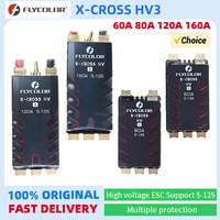 FLYCOLOR X-CROSS HV3 60A/80A/120A/160A ESC 5-12S BLHeli-32 Dshot Proshot 64MHz 32-Bit Speed Controller for RC FPV Racing Drone