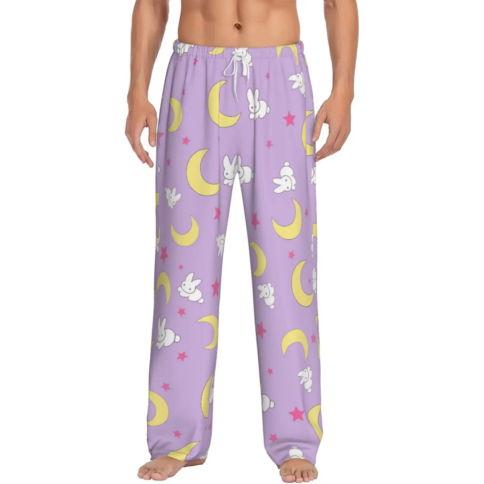 

Custom Men Sailors Moons Cute Cartoon Pajama Pants Print Anime Sleep Sleepwear Bottoms with Pockets