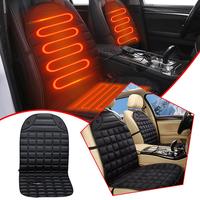 Universal 12v Car Front Electric Seat Heated Cover Temperature Winter Heater Pad Controller Black/Grey/Blue/Red Cushion War K3T4