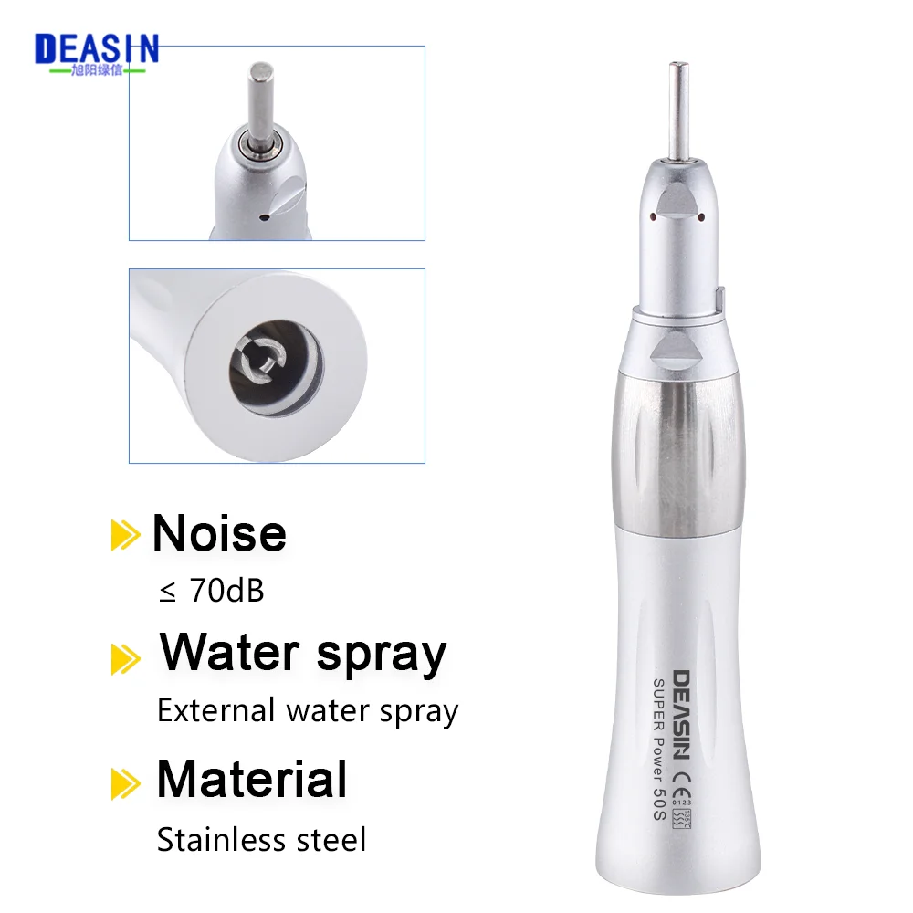 Dental 50000 RPM Straight Nose Cone 1:1 ratio Low Speed Straight Handpiece  for Lab E-type Motors Dentist Tools