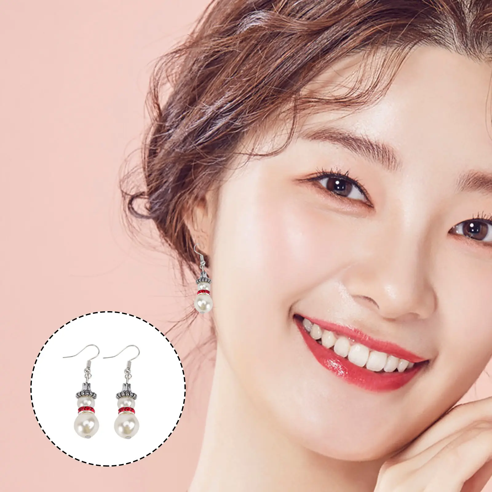 Christmas Snowman Earrings for Women – Festive Holiday Ear Danglers, Stylish Party Gift